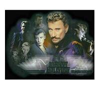 VBu-867 Myytcy Johnny Hallyday Kit De Peinture Au Diamant Diamant Complet 5D Point De Croix Croquis Bricolage. Con Taille:50x70cm