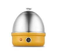 VBVARV Cuiseur à œUfs éLectrique, Cuisson Rapide œUfs ArrêT Automatique pour œUfs Mollets, Mollets et Durs, œUfs à La Vapeur, LéGumes Et Raviolis, Plateau en Acier Inoxydable,Jaune