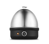 VBVARV Cuiseur à œUfs éLectrique, Cuisson Rapide œUfs ArrêT Automatique pour œUfs Mollets, Mollets et Durs, œUfs à La Vapeur, LéGumes Et Raviolis, Plateau en Acier Inoxydable,Noir