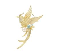 Vbvbip Broche de ménagerie enchantée, 8 styles de broche animal de luxe, plaqué or, cristal, paon, cygne, phénix, abeille, papillon pour femme, élégante veste, blazer, écharpe, chapeau, bijou cadeau