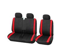 VBVGMZAS Housse Siege Voiture Housses siège 2+1 pour Voiture camionnette pour Nissan pour Interstar pour Primastar Siège Voiture(Red)