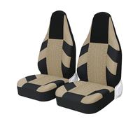 VBVGMZAS Housse Siege Voiture Paire Housses siège Avant Sport universelles Plupart Voitures Protection siège baquet pour Toyota pour Aygo Siège Voiture(2pcs Beige)