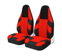 VBVGMZAS Housse Siege Voiture Paire Housses siège Avant Sport universelles Plupart Voitures Protection siège baquet pour Citroen C1 Siège Voiture(2pcs Red)