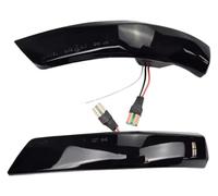 VBVKEPENDZ Capuchon De Clignotant Pour Focus 2 Mk2 3 Mk3 Pour Mondeo 4 Mk4 2008-2018 Rétroviseur Aile Clignotant Ensemble Voyants LED Dynamiques(White-Yellow)