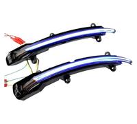 VBVKEPENDZ Capuchon De Clignotant Pour Q5 SQ5 8R Pour Q7 4L 2010 2011 2012 2013 2016 2017 Dynamique LED Rétroviseur Latéral Clignotant Ensemble Lumineux(Blue-Yellow)