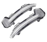 VBVKEPENDZ Capuchon De Clignotant Pour VW Pour Tiguan MK2 2017-2020 Pour Touareg MK3 Ensemble Voyants LED Rétroviseur Latéral Dynamique Clignotant(Dynamic Crystal)