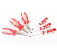 VBW Jeu d'outils 6 pcs. pinces tournevis pince combi pince coupante diagonale set