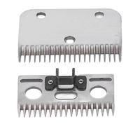 VBXCMLDPO 21 Teeth Horse Clippers Blades, Universal Horse Hair Clippers Blade Replacement, Carbide Abrasion Resistance Animal Hair Clipper Blade Kit, Top and Bottom Blade Set for Horses Catt