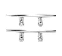 VBXCMLDPO 2PCS 6in Boat Tie Down Cleat, Marine Grade 316 Stainless Steel Dock Cleat, Highly Polished Deck Cleat with Hollowed Open Base Design, Secure Mooring Dock Cleat for Yachts Speedboat