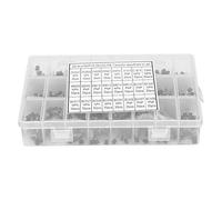 VBXCMLDPO Kit d’assortiment de transistors NPN PNP TO-92, 840 pièces, ensemble de transistors à jonction bipolaire en silicium avec 2N2222A BC558 pour les projets de réparation et de