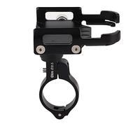 VBXCMLDPO Support de Pince de Montage de téléphone Rotatif à 360 °, Support de téléphone Portable de Moto de vélo, Largeur réglable en Alliage d'aluminium avec Boutons Non bloquants, pour (Noire)