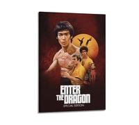 VBYTAXTWJ Poster de Bruce Lee sur toile « Enter The Dragon » - Impression sur toile moderne pour chambre à coucher - 30 x 45 cm