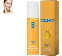 VC Eye Serum Roll, VC Anti-Wrinkle Eye Serum Oil, Eyes Roller Ball Essence Oil, Moisturizing and Hydrating Eyes Massage Care Essence Roll-On (1pcs)