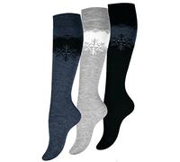 VCA Lot de 3 paires de Chaussettes hautes de laine pour femme - taille 39-42