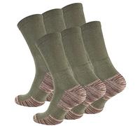 VCA Lot de 6 paires de hightech chaussettes multi-fonctionnelles outdoor-chaussettes avec rembourrage spécial, trekking - randonnée chaussettes, UNISEX (39-42, vert)