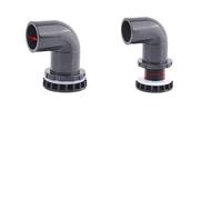 VCALDGFZ Joint de drainage noir pour aquarium 20-50 mm P ; tuyau en PVC pour approvisionnement en eau, réservoir d'entrée et de sortie (style 4, diamètre intérieur 50 mm)