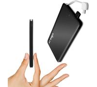 Vcard+ Universel Power Bank Mini Chargeur Portable 4000mah Petit Taille Et Léger Por Voyager Batterie Externe Banque D'alimentation Compatible Pour Iphon Android Usb-C Avec Câble Intégré