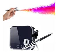 VCBGDJI Action unique 0.3mm 7cc Kit d'aérographe Compresseur Portable Portable Touch Pinceau d'air for la peinture corporelle Art Tool Tool Set Spray Pistolet