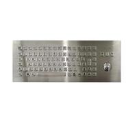 VCBGDJI Clavier industriel en acier inoxydable robuste IP65 avec boule de commande pour kiosque libre-service (USB)