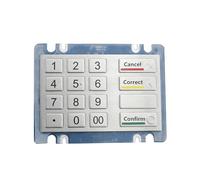 VCBGDJI Clavier numérique Robuste en métal IP65, résistant au vandalisme et étanche, Type ATM, 16 Boutons clés(USB,Layout 1)