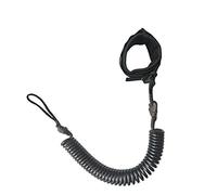 VCBGDJI Corde de 3 m pour planche de surf, SUP, sangle élastique, extensible, sûre, pagaie enroulée, cheville, traction, radeau, surf, kayak - Accessoire (Svart)