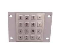 VCBGDJI Pavé numérique 4 x 4 en acier inoxydable IP65 avec coque en silicone étanche pour machines à laver de voiture en libre-service (matrice, disposition 5)