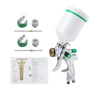 VCBGDJI Power Tool Set Spray Pistolet Pistolet pistolet à pistolet de réparation de haute qualité Tool Pistolet de pulvérisateur 1.4/1.7/2.0mm HVLP 600ML Outil professionnel(1.7 2.0mm set)