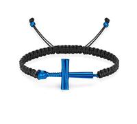 VCCWYQK Bracelet urne croisé batte de baseball pour hommes et femmes Bracelet commémoratif en corde tressée réglable Bijoux souvenir pour défunts, Acier inoxydable, No Gemstone
