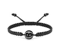 VCCWYQK Bracelet urne funéraire de baseball fait à la main en corde tressée - Mini bracelet à pendentif - Pour souvenir d'un être cher, Acier inoxydable, No Gemstone