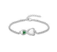 VCCWYQK Bracelet urne infini pour cendres pour femmes et hommes en acier inoxydable bijou funéraire bijoux commémoratifs cadeaux pour une perte d'un être cher, 22cm, Acier inoxydable, No Gemstone