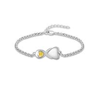 VCCWYQK Bracelet urne infini pour cendres pour femmes et hommes en acier inoxydable bijou funéraire bijoux commémoratifs cadeaux pour une perte d'un être cher, 22cm, Acier inoxydable, No Gemstone