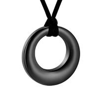 VCCWYQK Circle of Life Colliers d'urne pour cendres urnes commémoratives pendentifs en acier inoxydable colliers bijoux de crémation souvenirs pour hommes femmes, 24x24x6 mm, Acier inoxydable, Pas de