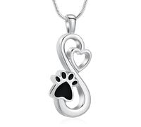 VCCWYQK Collier avec pendentif urne funéraire pour cendres de chien/chat (A-Style2)