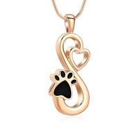 VCCWYQK Collier avec pendentif urne funéraire pour cendres de chien/chat (D-Style2)