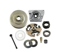 VCDXZCO Pièces de tronçonneuse for HUSQVARNA 61 66 266 268 272 272XP, tambour d'embrayage 3/8 ", pompe à huile, pignon de jante, Kit d'engrenage à vis sans fin