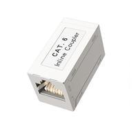 VCE Coupleur RJ45 Cat6 Lot de 1 Adaptateur Ethernet Réseau à Femelle Blindé pour Rallonge Câble Ethernet CAT6 CAT5 CAT5E, Switch/TV / PS4 / ADSL/Modem/TV Box/Router/PC