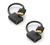 VCE Rallonge HDMI Male Femelle Câble d'Extension HDMI pour TV Stick 4K 14cm Lot de 2