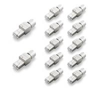 VCELINK Connecteur RJ45 sans Outil Cat6A, Fiche RJ45 Blindé, 12 Pièces