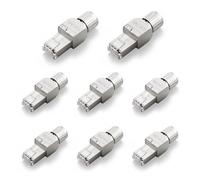 VCELINK Connecteur RJ45 sans Outil Cat6A, Fiche RJ45 Blindé, 8 Pièces