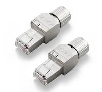 VCELINK Connecteur RJ45 sans Outil Cat7, Fiche RJ45 Blindé, 2 Pièces