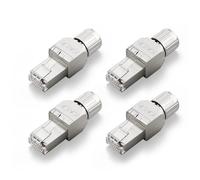 VCELINK Connecteur RJ45 sans Outil Cat7, Fiche RJ45 Blindé, 4 Pièces