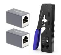 VCELINK Coupleur RJ45 Cat7 avec Pince à Sertir RJ45