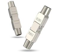 VCELINK Coupleur RJ45 Cat7 Blindé, Lot de 2 Connecteur de câble CAT 6A Pour l'Extension des Câbles Réseau Cat7/Cat6a/Cat6