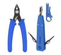 VCELINK Pince Coupante Precision, Mini Pince Coupante Modelisme Convient pour la Réparation de l'Industrie Électronique, Wire Punch Down Tool pour Prises Réseau