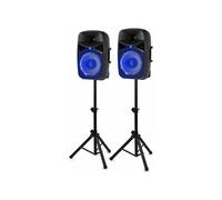 Vonyx Pack d'enceintes actives VCH122A 12" (30 cm) Bluetooth USB SD MP3 800W