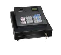 VCHICS Caisse enregistreuse, Caisse enregistreuse électronique Noire 38 Touches USB/RS232 avec imprimante Thermique 58 mm ECR600 Fonctionne Plus Facilement et Plus efficacement