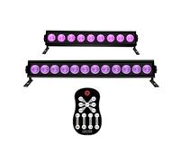 VCHICS Éclairage LED RGB, Éclairage de scène à LED avec lumière ultraviolette, télécommande, éclairage noir for DJ, discothèque, fête, Noël, Halloween, mariage(C Style)