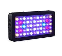 VCHICS Éclairage récifal LED, LED Aquarium Light 165W Full Spectrum Dimmable for Fish Tank Coral Reef Growth En eau douce et salée avec LPS bleu blanc