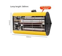 VCHICS Lampe de séchage pour peinture, Tube de peinture mobile infrarouge à ondes courtes portatif for automobile, salle industrielle haute température pour la réparation de carrosserie