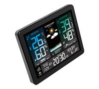 VCHICS Station météo intérieure extérieure, Station météo numérique, Horloge, température, humidité, Pression barométrique, Phase de Lune, prévisions météorologiques, hygrothermographe